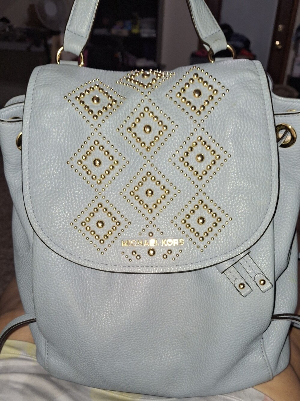 Michael Kors Riley Leather Backpack
